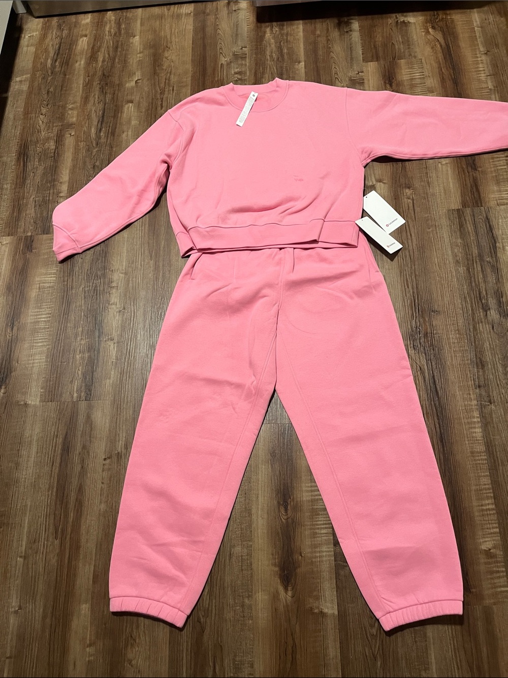 Lululemon W Steady State Superloft Crew+MR Jogger set